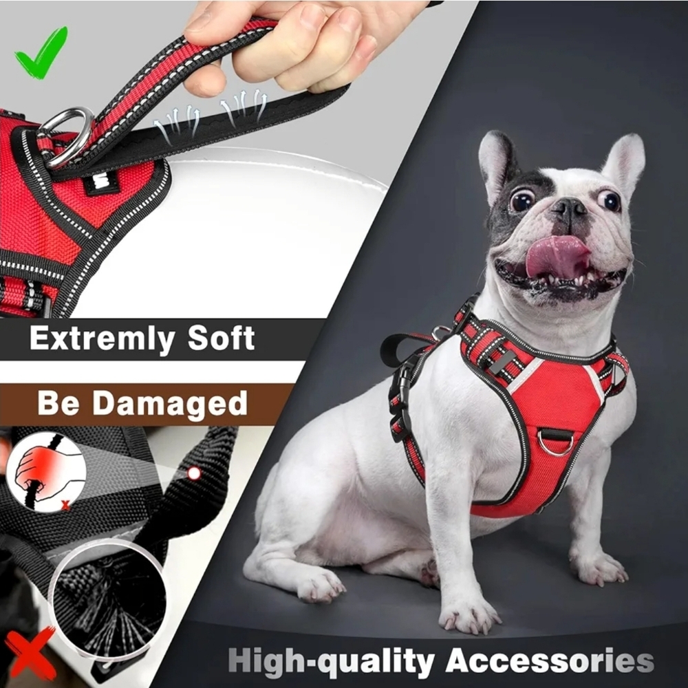 Winsee Red Service Dog Harness with Patches - Picture 4 of 8